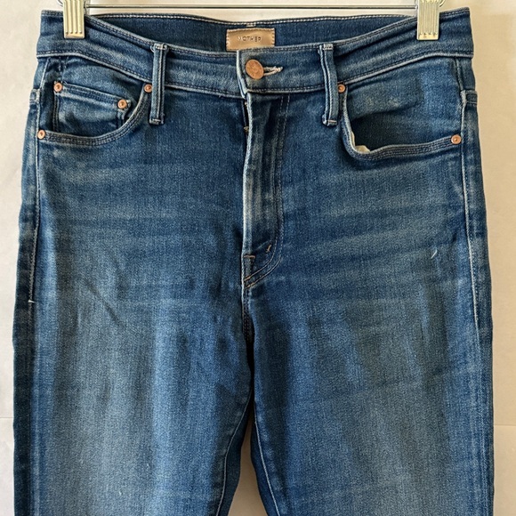 Mother The Weekender Fray Flare Denim Jeans Size 27 Home Movies Raw Hem READ - Picture 3 of 16